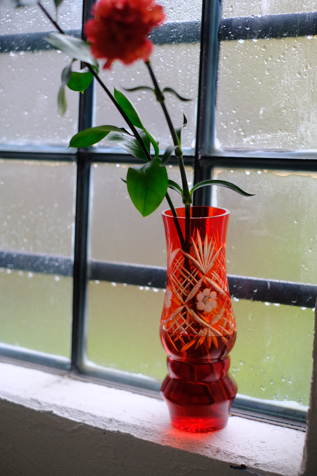 Vaso Vintage (Vetro Rosso)