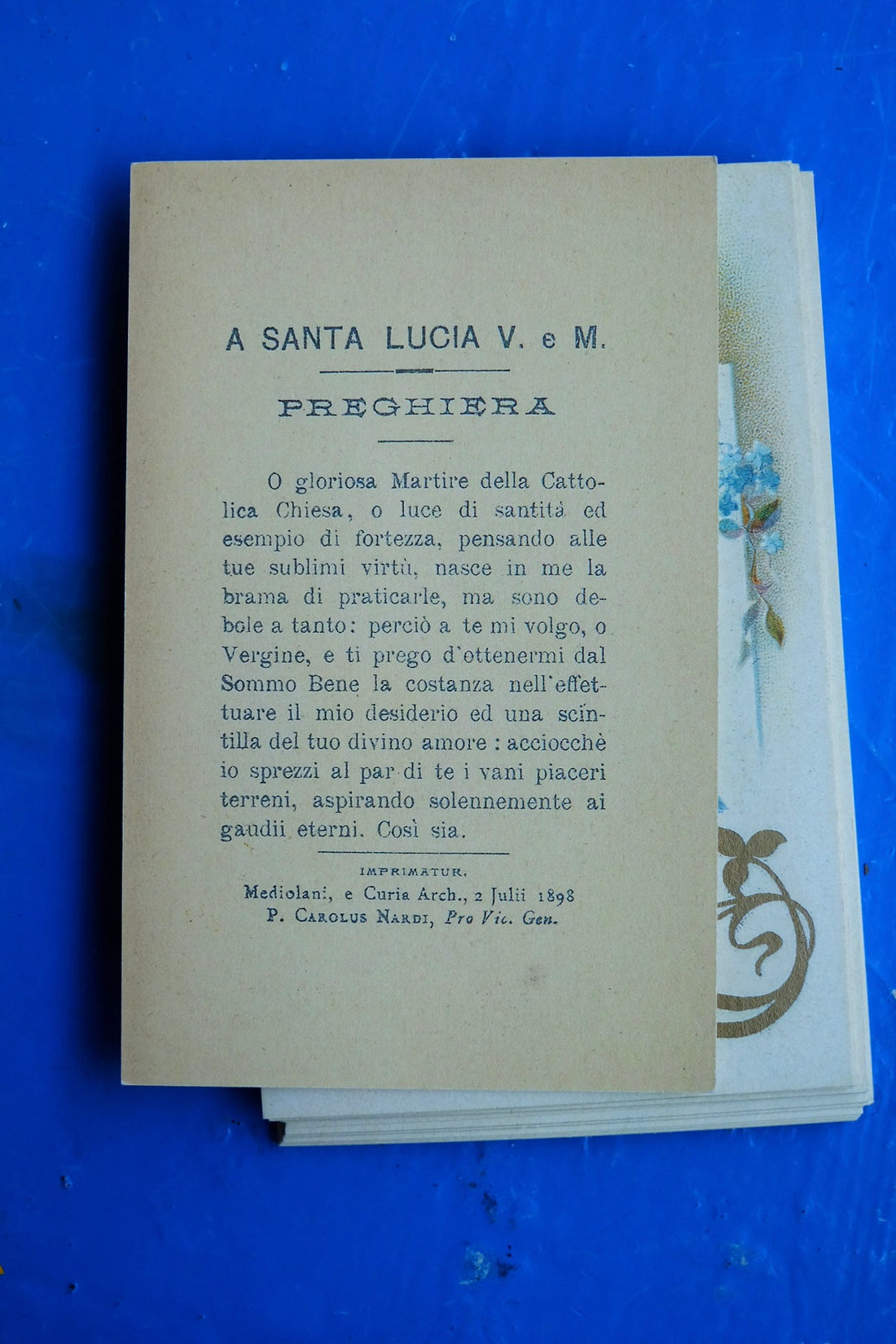 Santino vintage S.Lucia