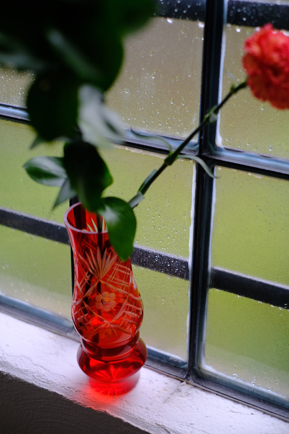 Vaso Vintage (Vetro Rosso)