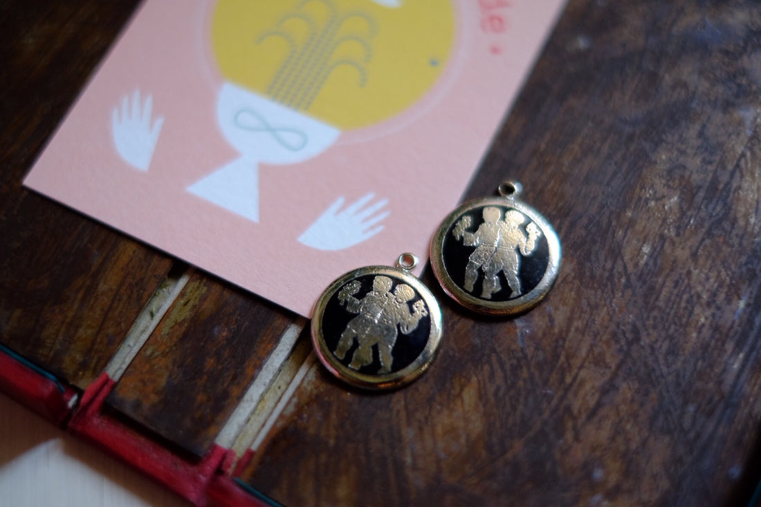 Medaglietta vintage segno zodiacale