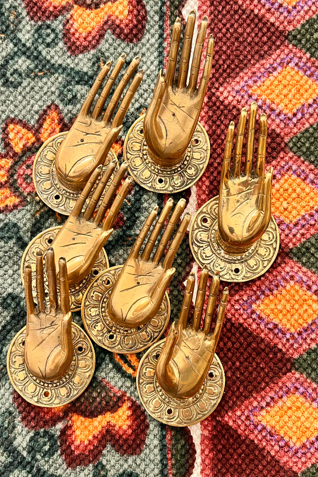 Maniglia mano ottone