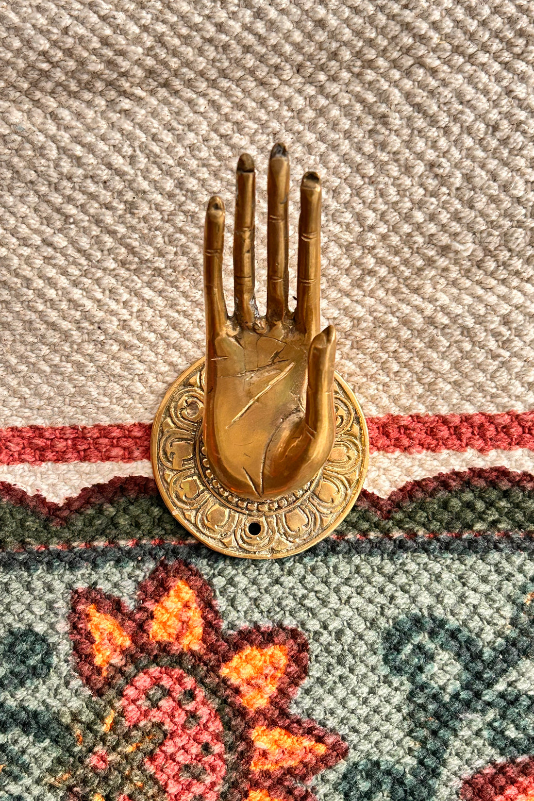 Maniglia mano ottone