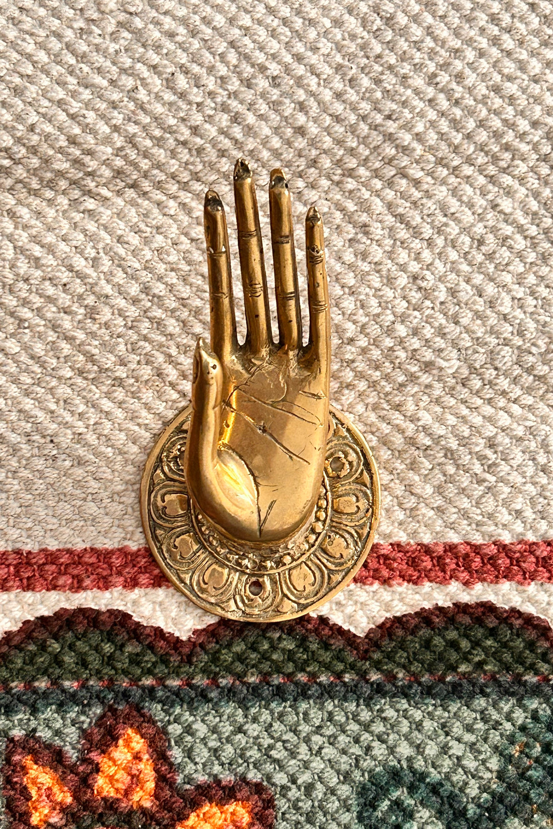 Maniglia mano ottone