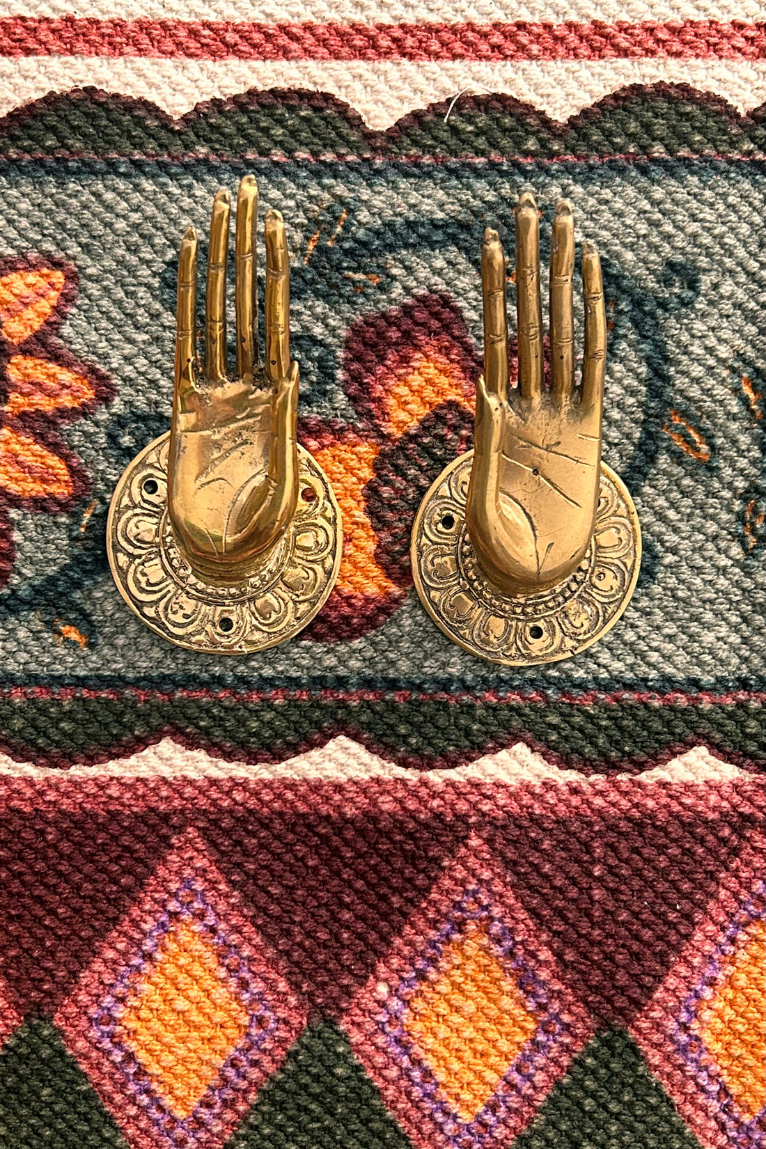 Maniglia mano ottone