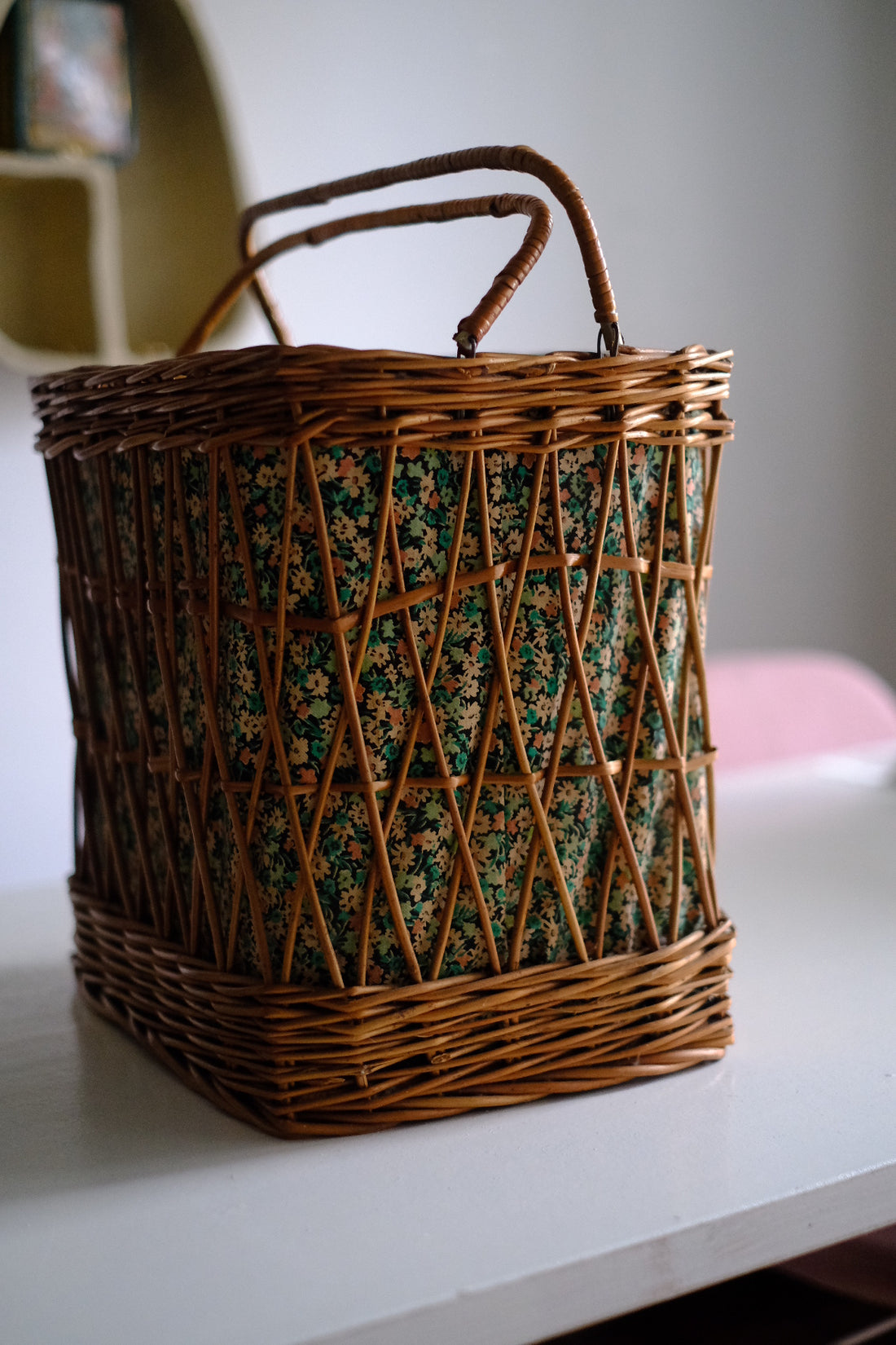 Cestino con stoffa