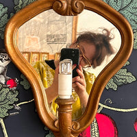 Specchio con portalampada