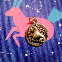 Collana con medaglietta vintage segno zodiacale